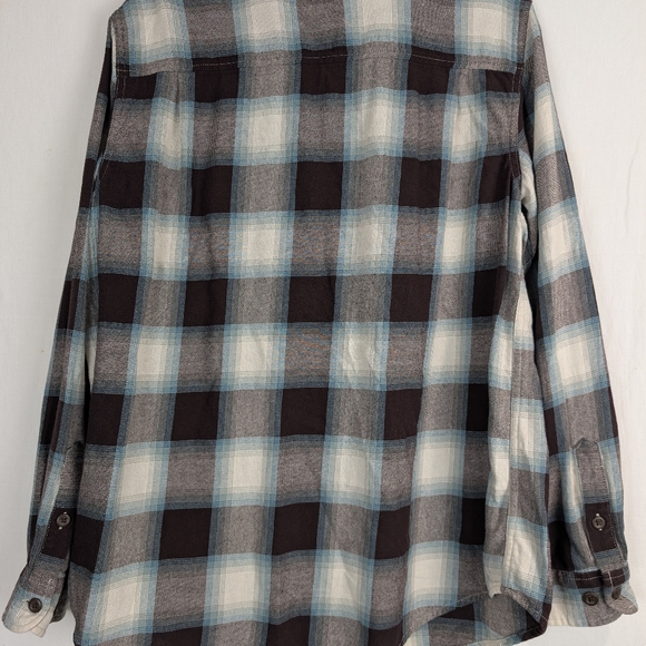 Filson Womens Scout Plaid Flannel Buttondown Long Sleeve Shirt Top Large - Picture 5 of 7